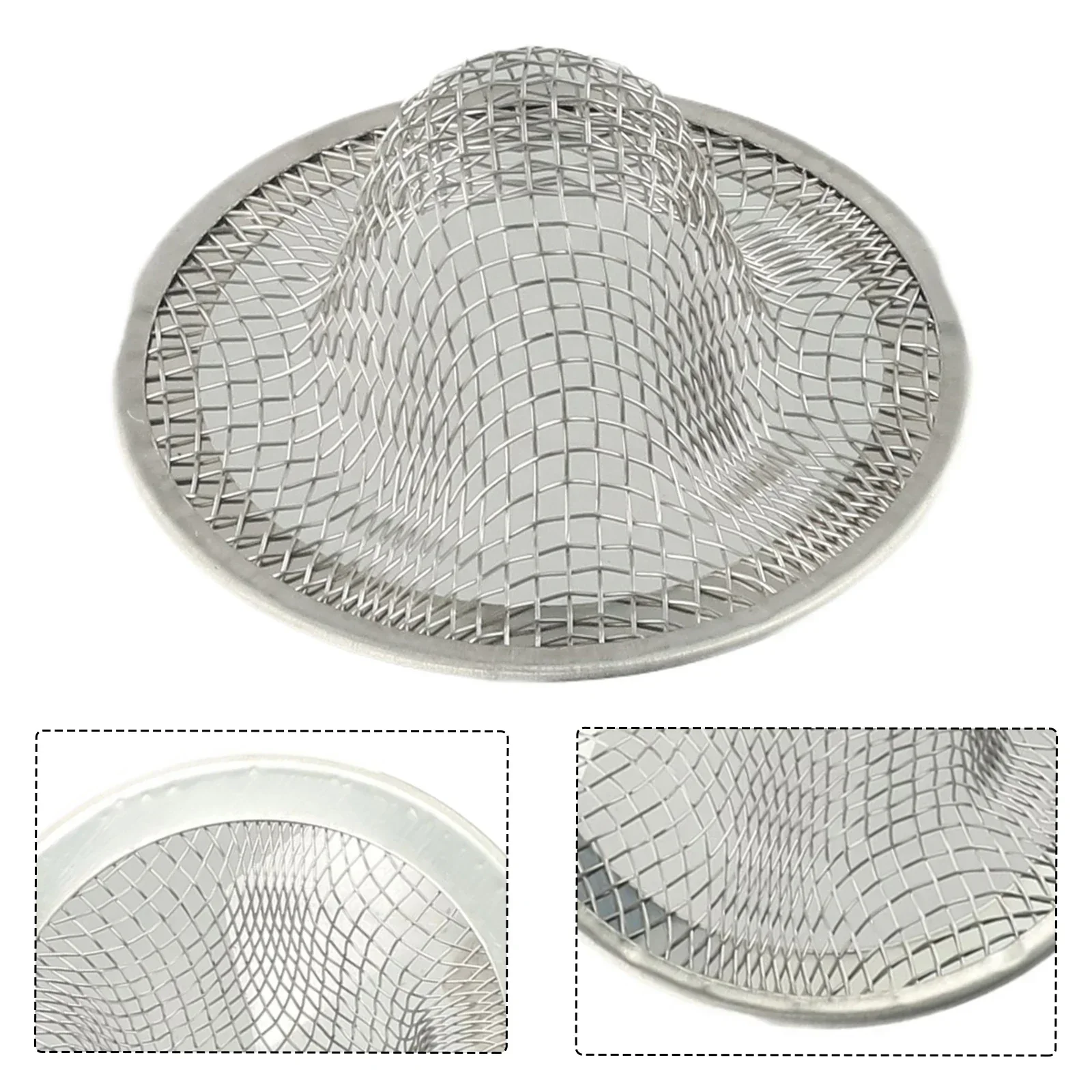 1pc Kitchen Stainless Steel Mesh Sink Strainer Bath/Bathroom Sink Shower Drain Filter Cover Hair Catcher Home Hardware Tool - Image 5