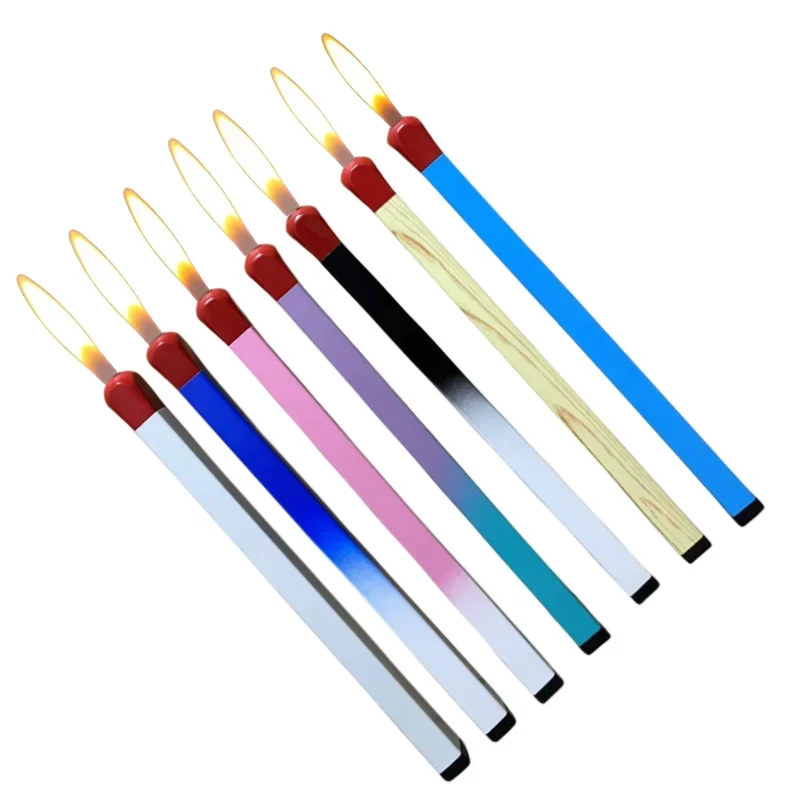 New Gradient Ultra long Luminous Match Lighter Butane Torch Inflatable Lighter Home Aromatherapy Kitchen Small Tool Gift - Image 6