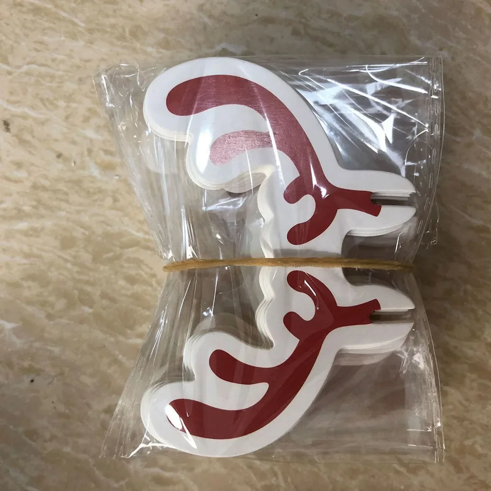 Wine Glass Card Christmas Cup Card Ornaments Place Cards 10pcs 60*36MM DIY Decor Home Decoration Kitchen Santa Hat - Image 3